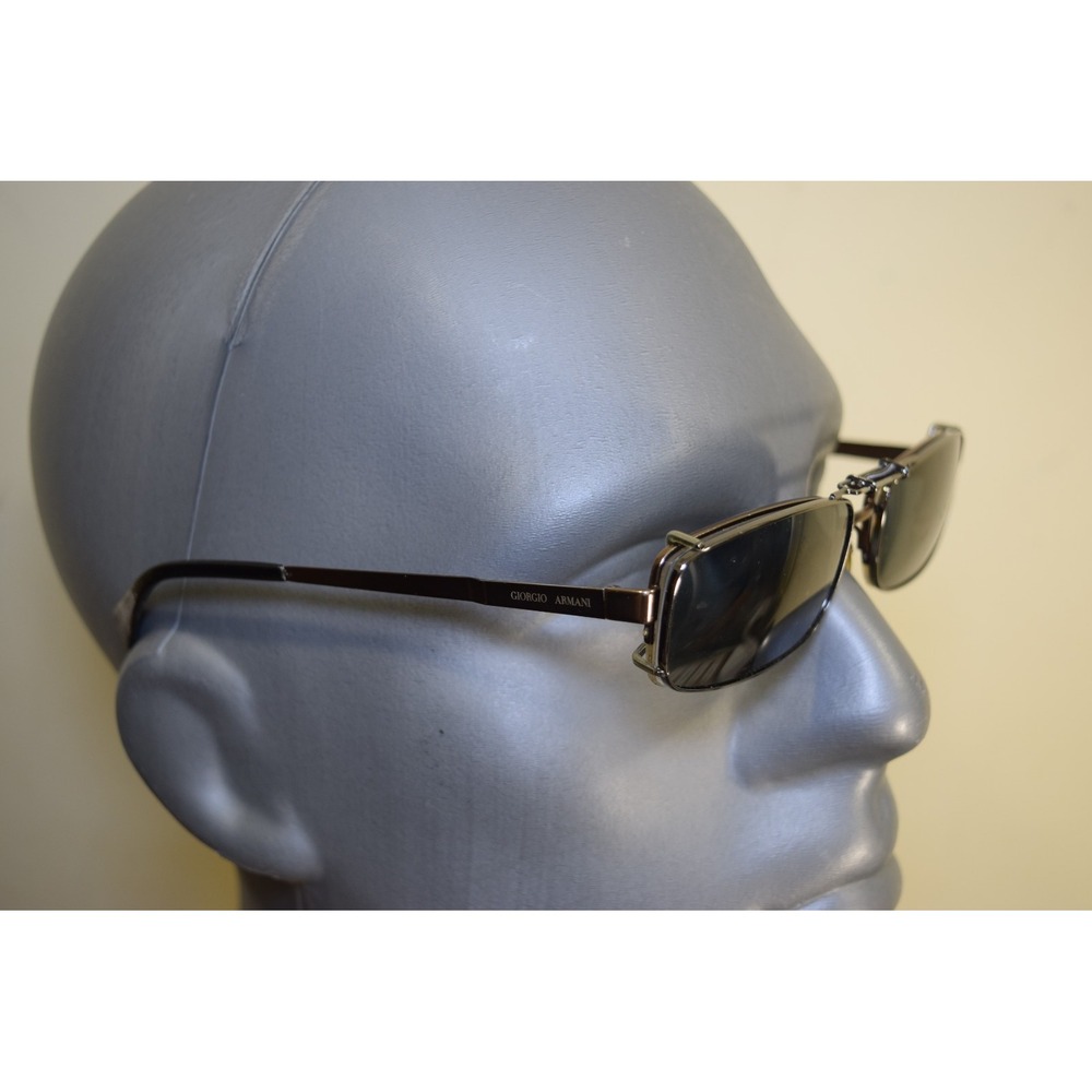 Giorgio Armani GA 689 OKU Eyeglasses 53 17 140 Italy + Clip On Sunglasses + Case
